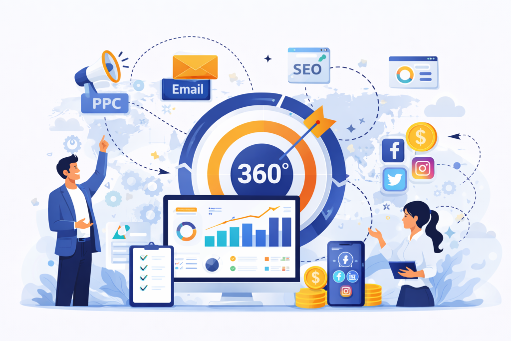 Why 360 Degree Digital Marketing Is the Only Way to Scale Consistently